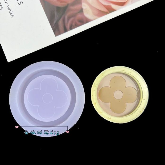 Luxury Fashion Logo Shaker Silicone Mold DIY Epoxy Resin Keychain Bag Charm Plaster Aroma Casting Mold