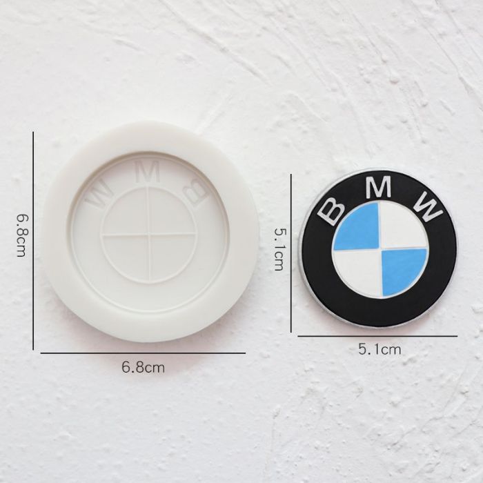 Car logo silicone mold, fondant cake mold, chocolate decorating mold, diy baking tools, car emblem mold, reusable silicone mould, food grade baking mold