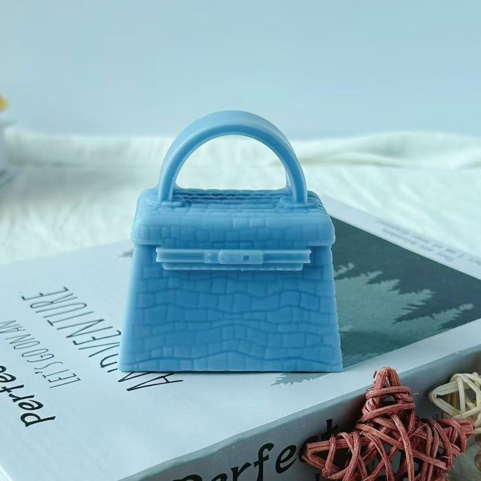 Brand women's handbag candle mold, making aromatherapy candles, ice cubes, soap, resin casting molds, home decoration holiday gifts