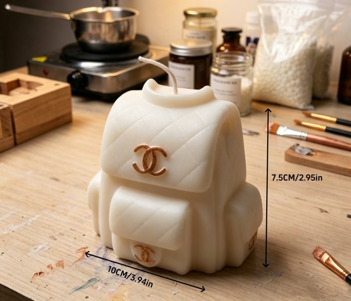 Designer Brand Backpack Shaped Silicone Mold Reusable Casting Mould For Handmade Soap Scented Candle Epoxy Resin Ice Cube DIY Craft Supplies Unique Gift For Craft Lovers & Women