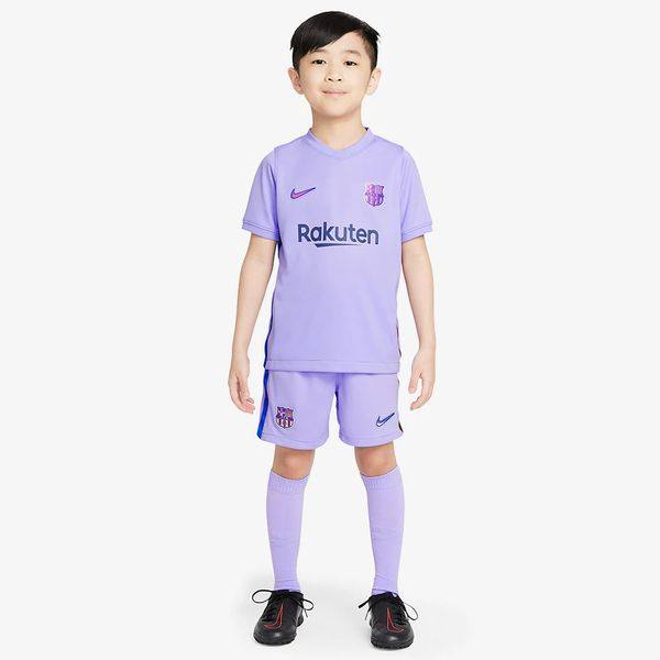 Nike FC Barcelona 21/22 Little Kids Away Kit - Purple Pulse/Dtm-Irdest