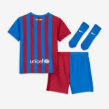 Nike FC Barcelona 21/22 Infants Home Kit - Soar/Noble Red/Pale Ivory