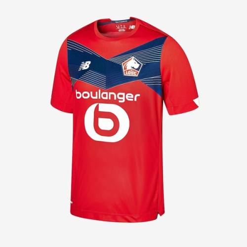 New Balance Lille OSC 20/21 Home SS Jersey - Red/White
