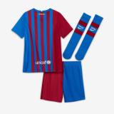 Nike FC Barcelona 21/22 Little Kids Home Kit - Soar/Noble Red/Pale Ivory