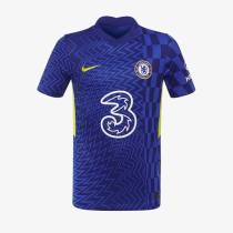 Nike Chelsea 21/22 Kids Home Stadium Jersey - Lyon Blue/Opti Yellow