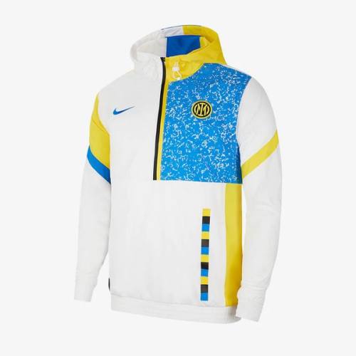 Nike Inter Milan 21/22 Woven Track Jacket - White/Tour Yellow/Black/Blue Spark