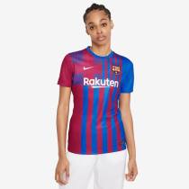 Nike FC Barcelona 21/22 Womens Home Stadium SS Jersey - Soar/Pale Ivory