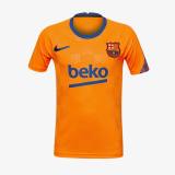 Nike FC Barcelona 21/22 Kids SS Pre Match Top - Vivid Orange/Vivid Orange/Black