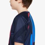 Nike FC Barcelona 21/22 Kids SS Top - Soar/Obsidian/Pale Ivory