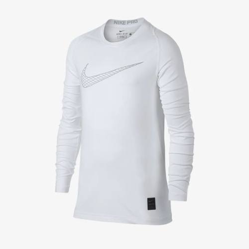 Nike Pro Kids Top - White/Black