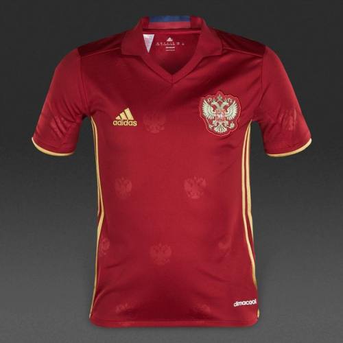 adidas Russia 15/16 Kids Home Jersey - Collegiate Burgundy/Dark Football Gold