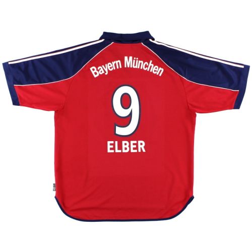 Bayern Munich 1999-01 Home  boutique Retro Jersey Elber #9