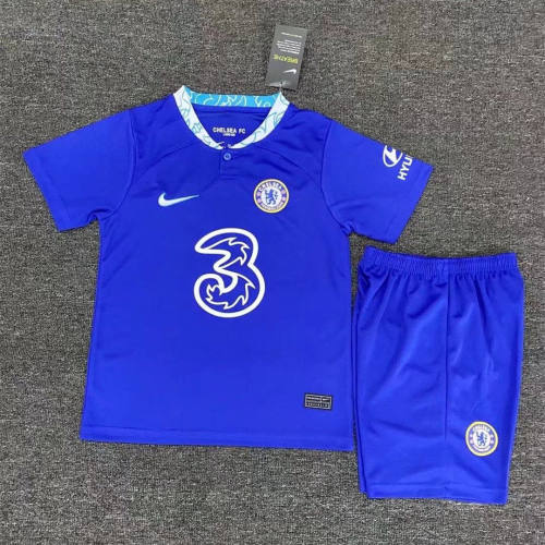 Kids Chelsea 22/23 Home Jersey and Short Kit