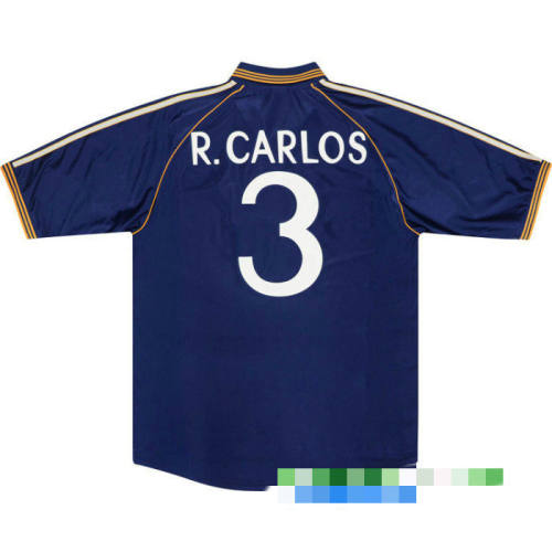 Real Madrid #3 R.Carlos 1998-1999 Third Retro Jersey