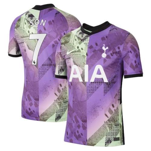 Son Heung-min Tottenham Hotspur Nike 2021/22 Third Breathe Stadium Replica Player Jersey - Purple