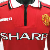 Manchester United 1998/1999 Home LS Retro Soccer Jerseys