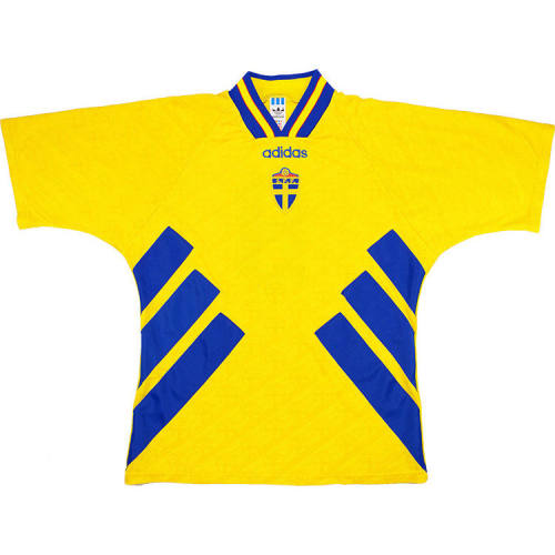 Sweden 1994-96 Home Retro Soccer Jersey