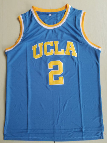Lonzo Ball 2 UCLA College Light Blue Basketball Jersey