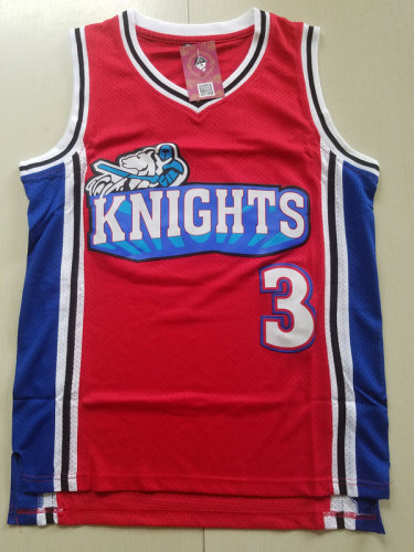 Lil' Bow Wow Calvin Cambridge 3 Los Angeles Knights Red Basketball Jersey Like Mike