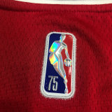 Thai Version Men's Lauri Markkanen Red Team Jersey - 75th Anniversary Edition