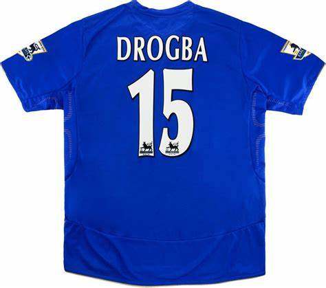 Chelsea 2005/06 Centenary Home Retro Jersey #15 Drogba
