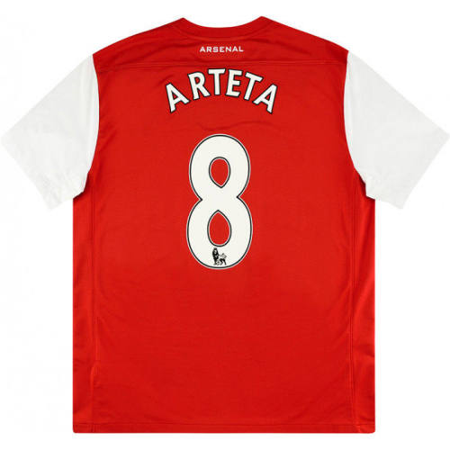 ARS 2011/12 Home Retro 125th Anniversary Jersey Arteta #8