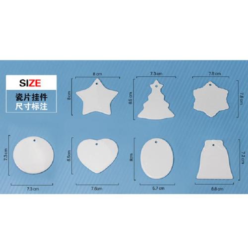 RTS USA warehouse sublimation ceramic ornaments