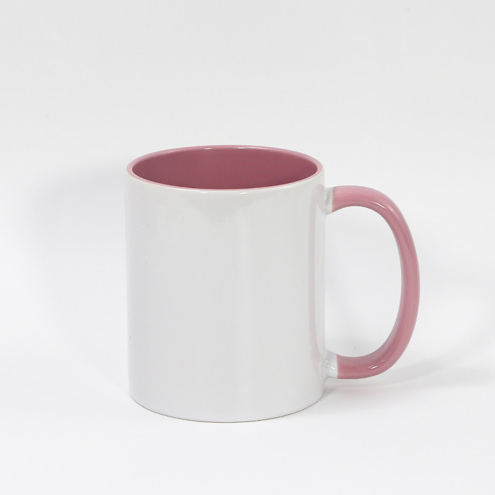 Clearance Sale USA warehouse 11oz sublimation ceramic coffee mug with colorful inside and handle