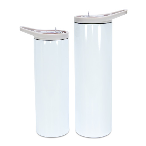 24h Ship 20 Oz White Blank Skinny Stainless Steel Sublimation Tumblers  Straight USA Warehouse /Carton Bb0311 From 4,15 €