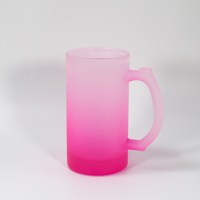 RTS USA warehouse16oz colorful frosted sublimation glass beer mugs