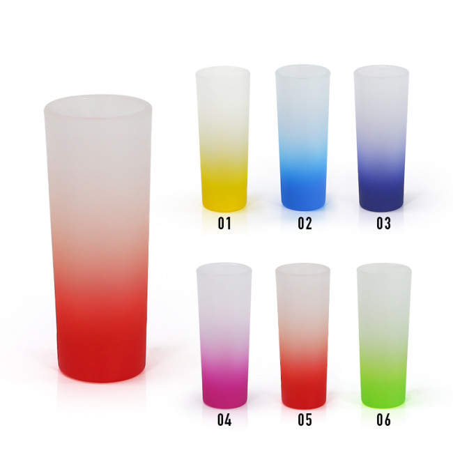RTS USA Warehouse 3oz Sublimation Colorful Shot Glass,mix colors
