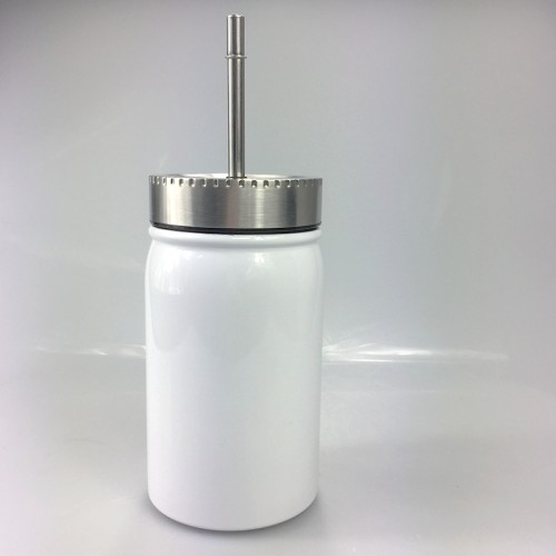 RTS USA warehouse 500ml/17oz white blank subliamtion mason jar