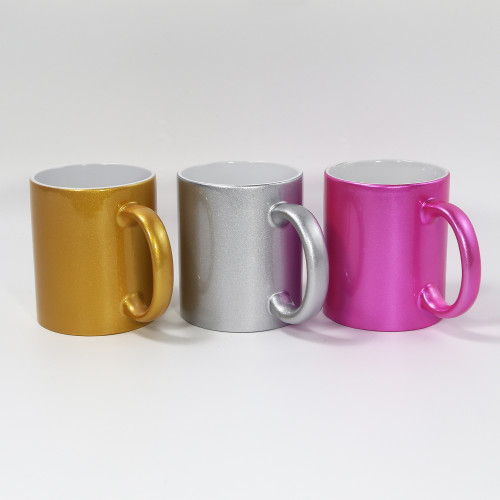 RTS US Warehouse 11oz Shimmer Sublimation Ceramic Mugs