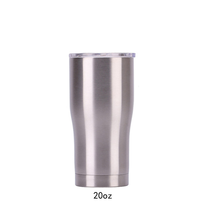 RTS USA warehouse 20oz Stainless Steel Double Wall Modern Curve Tumblers(Not for sublimation)