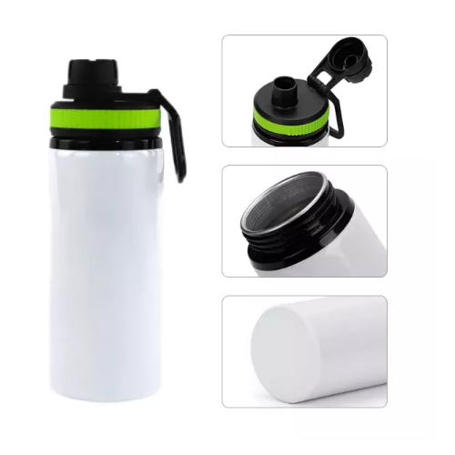 RTS USA warehouse 20oz sublimation aluminum water bottle,mixed colors lids