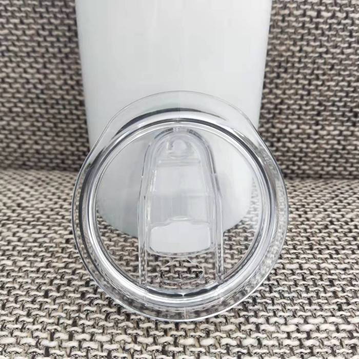 China Warehouse 150pcs 15oz/20oz straigth skinny tumbler plastic lids
