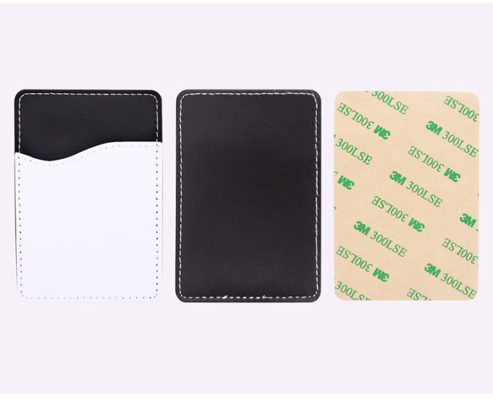 Chinese Warehouse sublimation PU leather Card holder for Phone