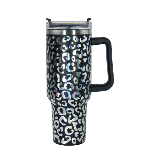 Chinese Warehouse 40OZ tumbler with leopard print(Not for sublimation)