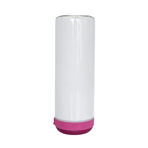 RTS USA Warehouse 20oz Sublimation Straight Tumbler with Pink Speaker
