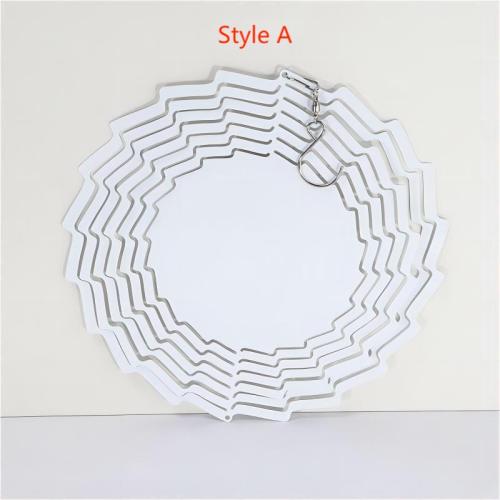 China Warehouse 8/10 inches Aluminium sublimation wind spinner