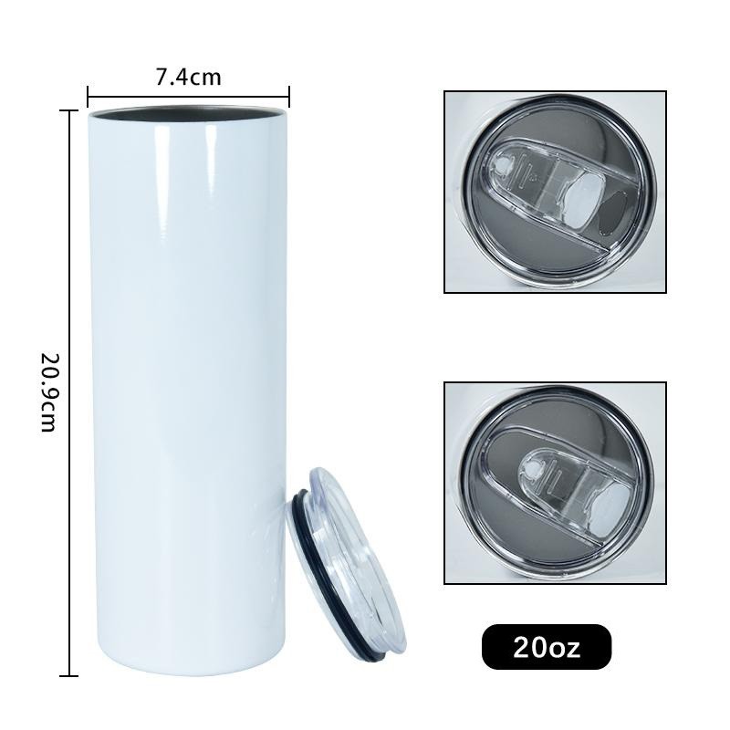 US 76.00 RTS USA warehouse 20oz sublimation blanks straight skinny