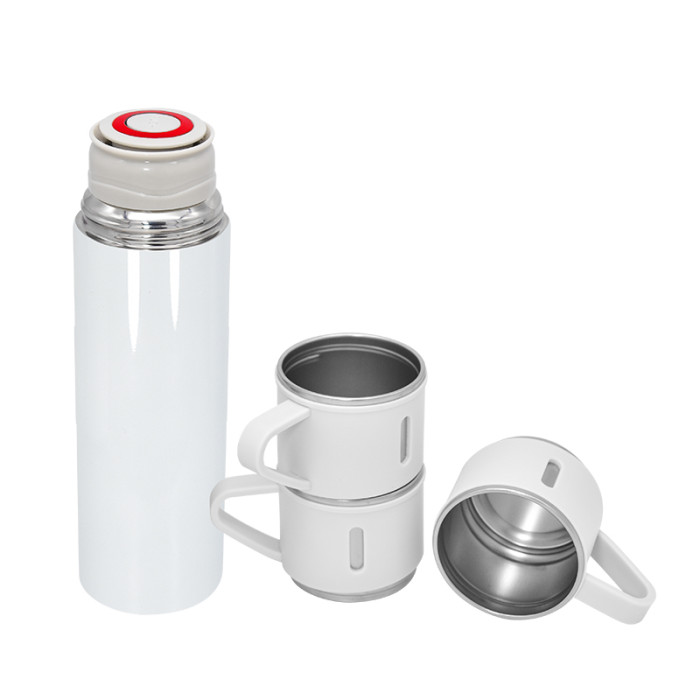 RTS USA warehouse 17oz sublimation Flask Set 1 bottle + 3 lids with handle