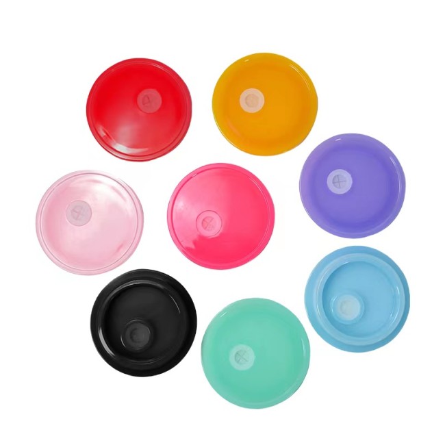 RTS USA Warehouse 16oz  colorful plastic lids,fit the 16oz glass cups