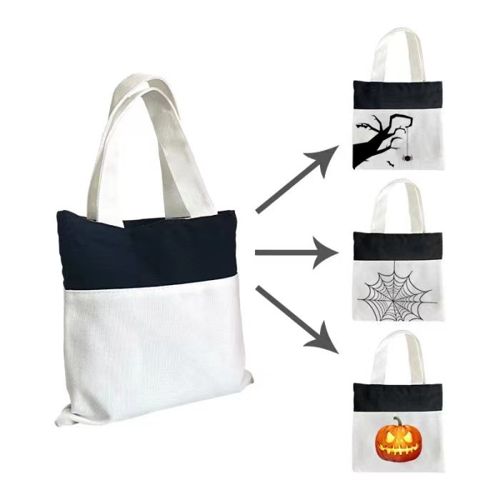 RTS US Warehouse 10*10 inches Sublimation Candies Tote Bag for Halloween