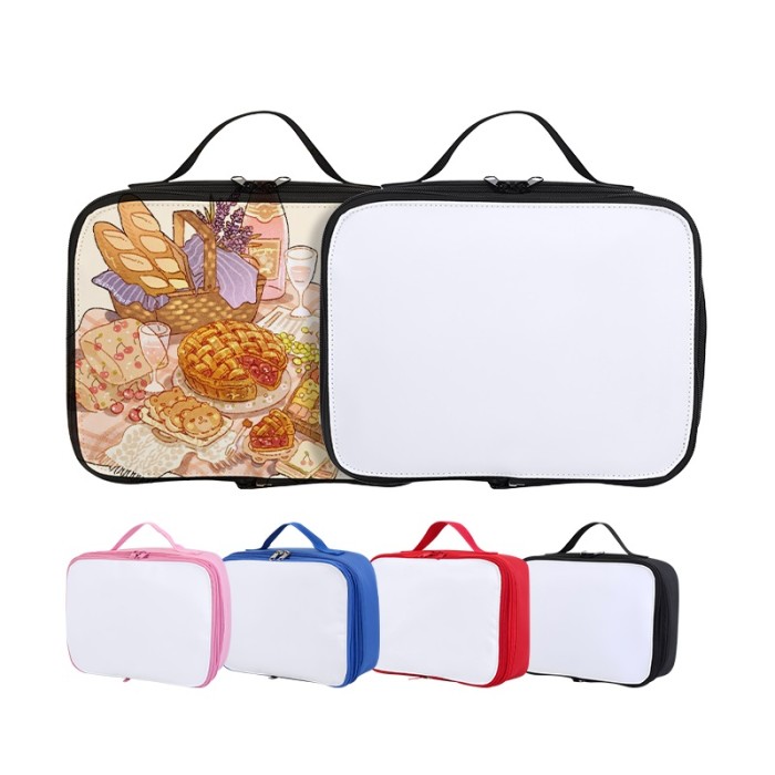 RTS US Warehouse 10.23*7.87*3.54 in Sublimation lunch bag,mixed colors