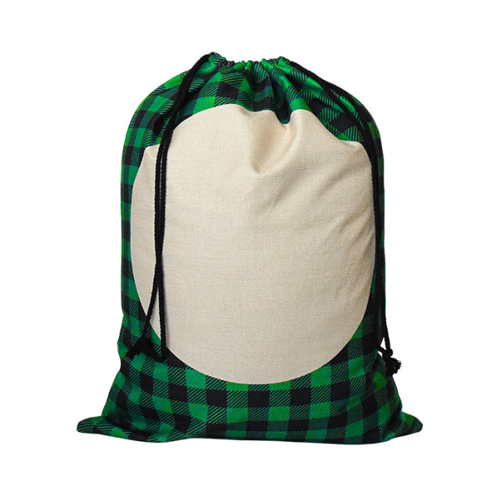 US Warehouse 19*27 inches Sublimation Canvas drawstring bag,Christmas Bag,Santa sacks