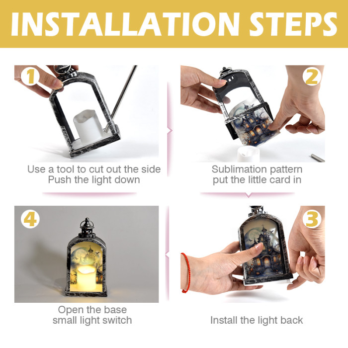 China Warehouse Sublimation Garden Lamp/Light