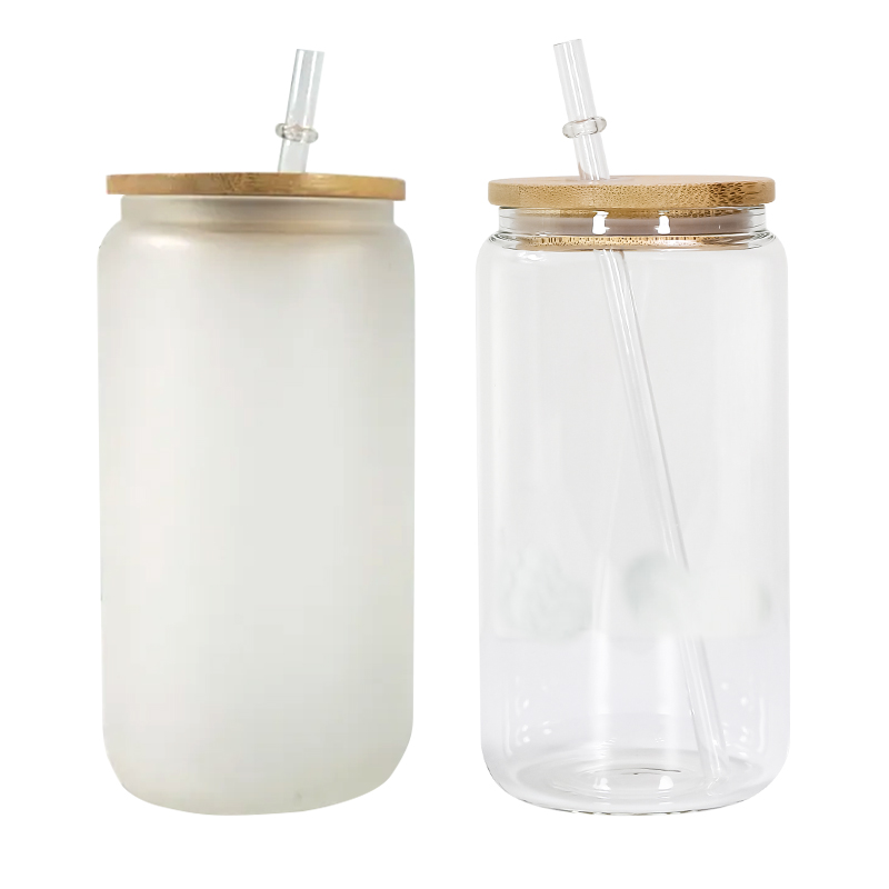 Sublimation Bamboo Glass Jar With Straw – TCB Co. Design Shop