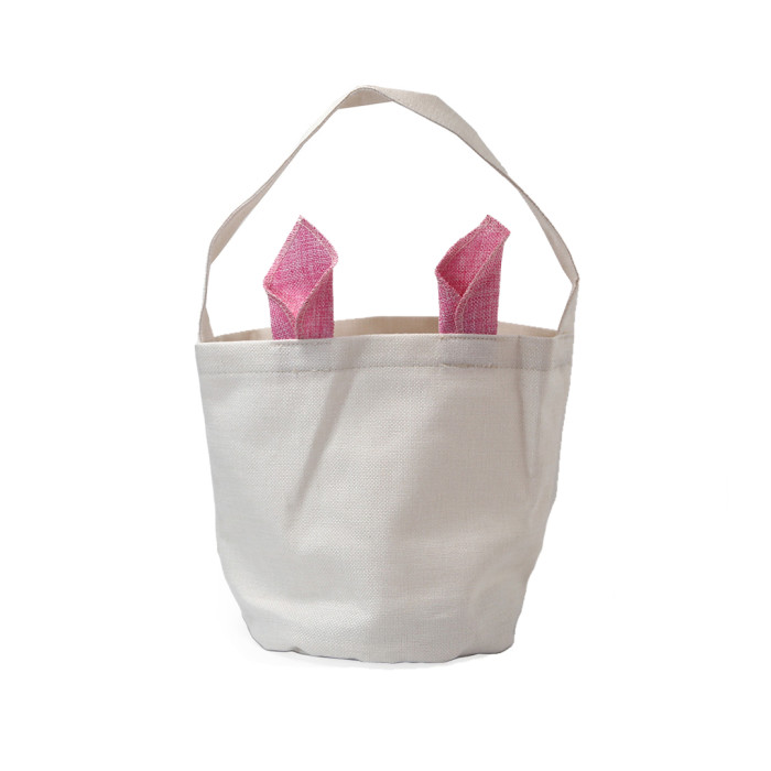 US Warehouse 7.8*9.8 in Sublimation Blanks Bag with Rabbit ears Easter Bags