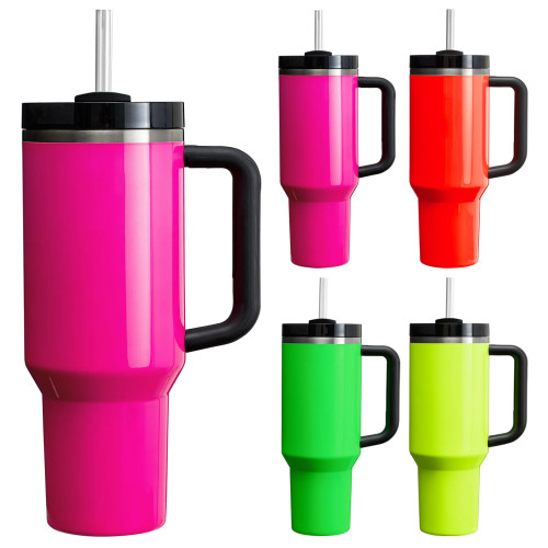 China Warehouse V2 Sublimation 40OZ NEON Tumblers